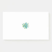 Blumennoten und farbige Post-It-Notes | Niedlich u Post-it Klebezettel (Vorderseite)