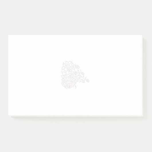 Blumennoten und farbige Post-It-Notes | Niedlicher Post-it Klebezettel (Vorderseite)