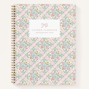 Blumennotizbuch im Landhausstil Notizblock