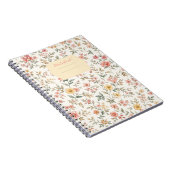 Blumennotizbuch im Pastellton Notizblock (Rechte Seite)