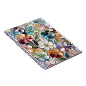 Blumennotizbuch Spiralnotizen Journal Ästhetik Notizblock (Rechte Seite)