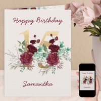 Blumennummer 15 Personalisierten 15. Geburtstag