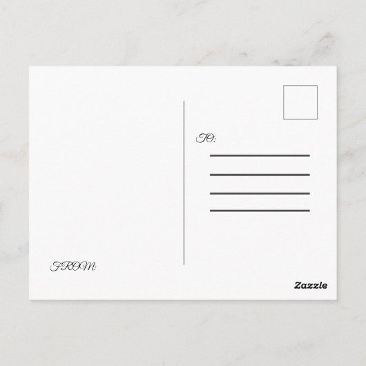 Blumennummern 6:24-26 Geburtstag Postkarte (Rückseite)