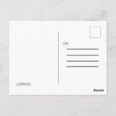 Blumennummern 6:24-26 Geburtstag Postkarte (Rückseite)