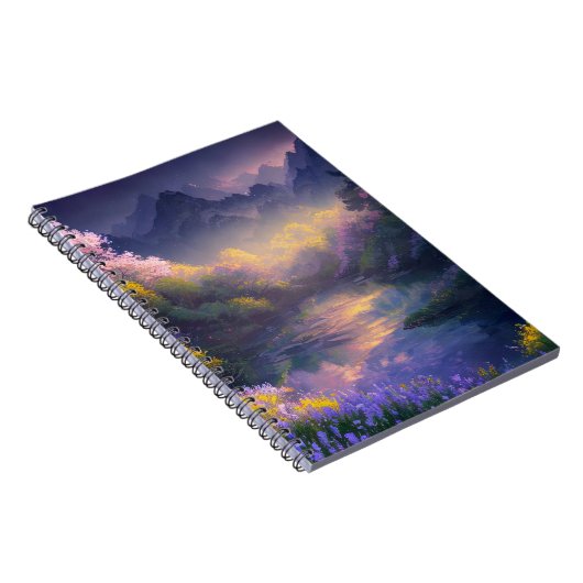 Blumenoase im zauberhaften Sumpf Notizblock (Rechte Seite)