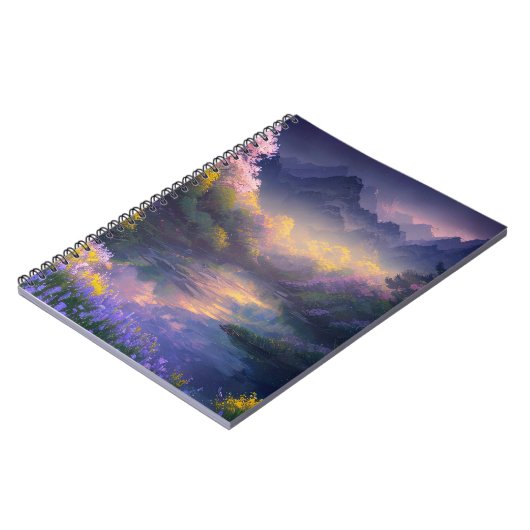 Blumenoase im zauberhaften Sumpf Notizblock (Linke Seite)