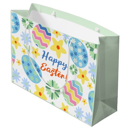 Blumenoaster Große Geschenktüte (Rückseite Schrägansicht)