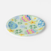 Blumenoaster Pappteller (Schrägansicht)