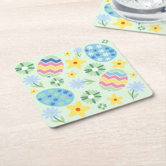 Blumenoaster Rechteckiger Pappuntersetzer (angewinkelt)