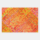 Blumenoptik und Goldene Pfeile Geschenkpapier Set (Vorderseite 2)
