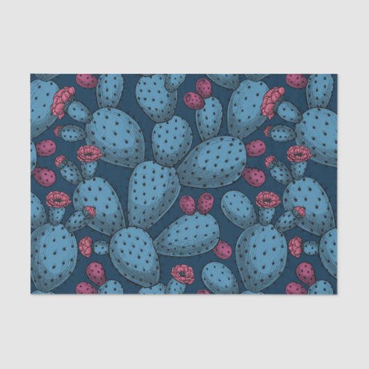 Blumenopuntia-Papiere Seidenpapier (Vorderseite)