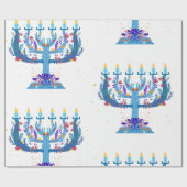 Blumenorah hanukkah geschenkpapier (Flach)