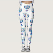 Blumenorah hanukkah leggings (Vorderseite)