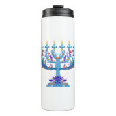 Blumenorah hanukkah thermosbecher (Vorderseite)