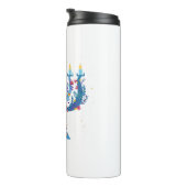 Blumenorah hanukkah thermosbecher (Nach rechts gedreht)