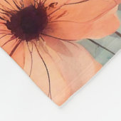 Blumenorange Blume Design 312 Fleecedecke (Ecke)