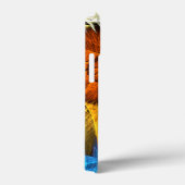 Blumenorange Gelb Blau Abstrakte Kunst Case-Mate iPhone Hülle (Rückseite / Rechts)