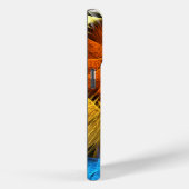 Blumenorange Gelb Blau Abstrakte Kunst Case-Mate iPhone Hülle (Rückseite / Rechts)
