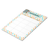 Blumenorange n blau_ Wichtige Gleichungen Notizblock (angewinkelt)