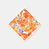 Blumenorange Serviette (Ecke)