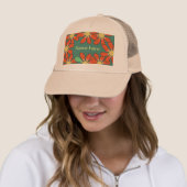 Blumenorange Truckerkappe (Beispiel)