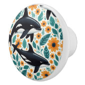 Blumenorca Spiral Foto Notebook Keramikknauf (Rechts)