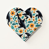 Blumenorca Spiral Foto Notebook Notizblock (Rückseite)