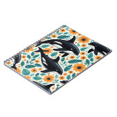 Blumenorca Spiral Foto Notebook Notizblock (Linke Seite)