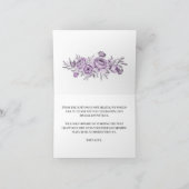 Blumenorchid-Hochzeit Danke-Karte Dankeskarte (Innenseite)