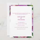 Blumenorchideen Einladung zur Hochzeit (Rückseite)