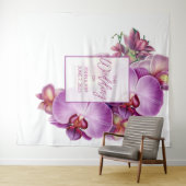 Blumenorchideen - Hintergrund Wandteppich (Beispiel (Horizontal))