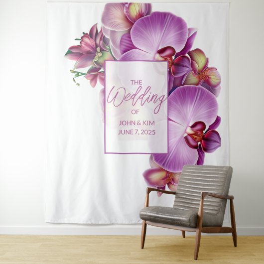 Blumenorchideen - Hintergrund Wandteppich (Beispiel)