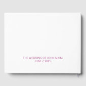 Blumenorchideen Hochzeitbuch Gästebuch (Rückseite)