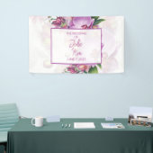 Blumenorchideen Hochzeitsbanner Banner (Messeveranstaltung)