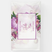 Blumenorchideen Hochzeitsbanner Banner (Vertikal)