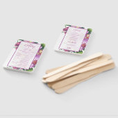 Blumenorchideen Hochzeitsprogramm Set der Fans Fächer (Non-assembled)