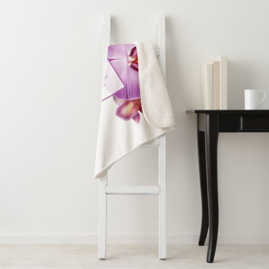 Blumenorchids Wedding Memento Sherpadecke (Beispiel)