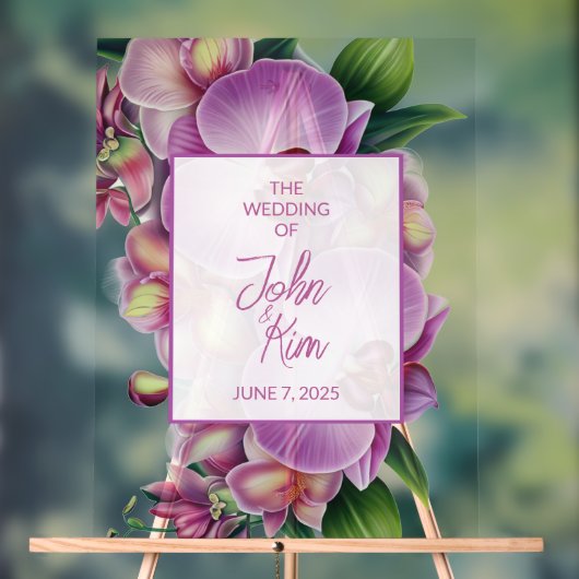 Blumenorchippe Acrylschild (Neutral)