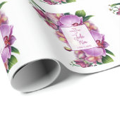 Blumenorchippe Geschenkpapier (Rolleneckpunkt)