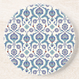 Blumenornament: Traditionelles arabisches Muster. Getränkeuntersetzer