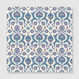Blumenornament: Traditionelles arabisches Muster. Magnetkarte