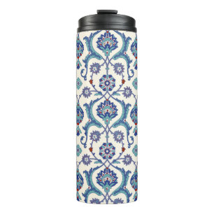 Blumenornament: Traditionelles arabisches Muster. Thermosbecher