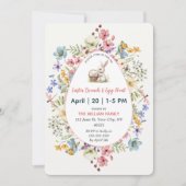 Blumenosterbrunch & Eierjagd Einladung (Vorderseite)