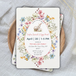 Blumenosterbrunch & Eierjagd Einladung