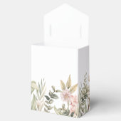 Blumenosterdesign in weichem Grün und Rosa Geschenkschachtel (Geöffnet)