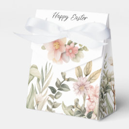 Blumenosterdesign in weichem Grün und Rosa Geschenkschachtel