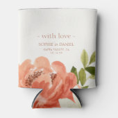 Blumenpaare mit Liebe Dosenkühler (Vorderseite)