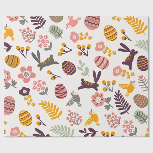 BlumenPackpapier des ostern-Frühlings-Muster-| Geschenkpapier (Flach)