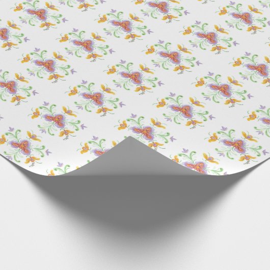 BlumenPackpapier Geschenkpapier (Ecke)