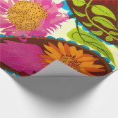 Blumenpaisley Geschenkpapier (Ecke)